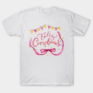 Feliz Cumpleaños Happy Birthday Spanish T-Shirt